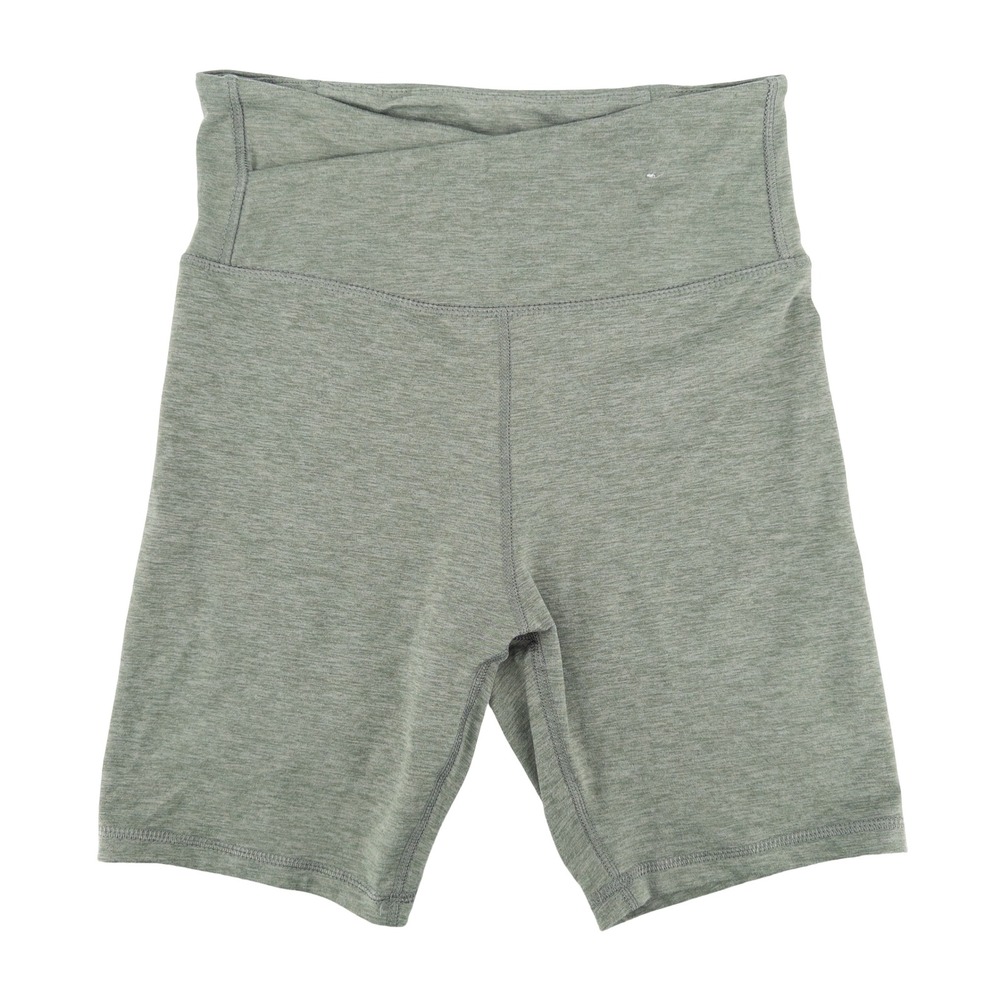 Outdoor Voices Womens S Bike Shorts Agave Green Crossover High Rise CloudKnit